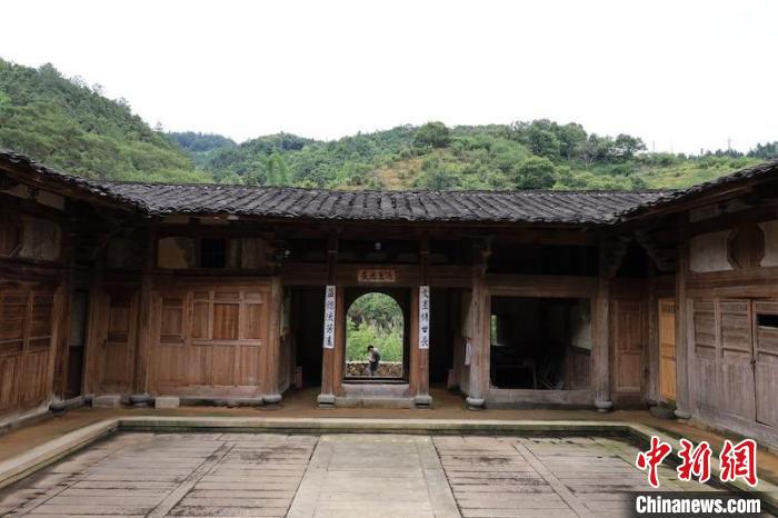 永泰庄寨之积善堂前厅。 张依玫 摄 永泰庄寨之积善堂前厅。 张依玫 摄
